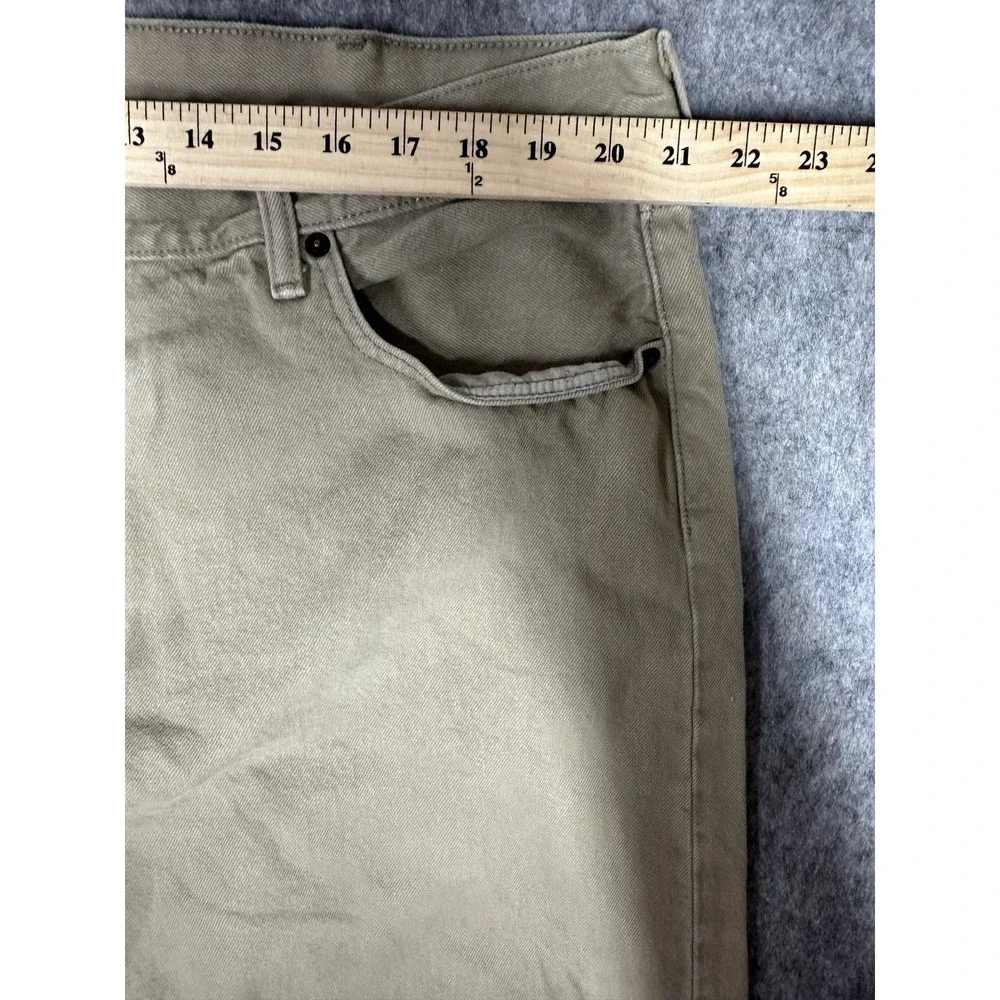 Levi's 501 Khaki Straight-Leg Men's Jeans W42 L32 Olive Tan Workwear Vintage